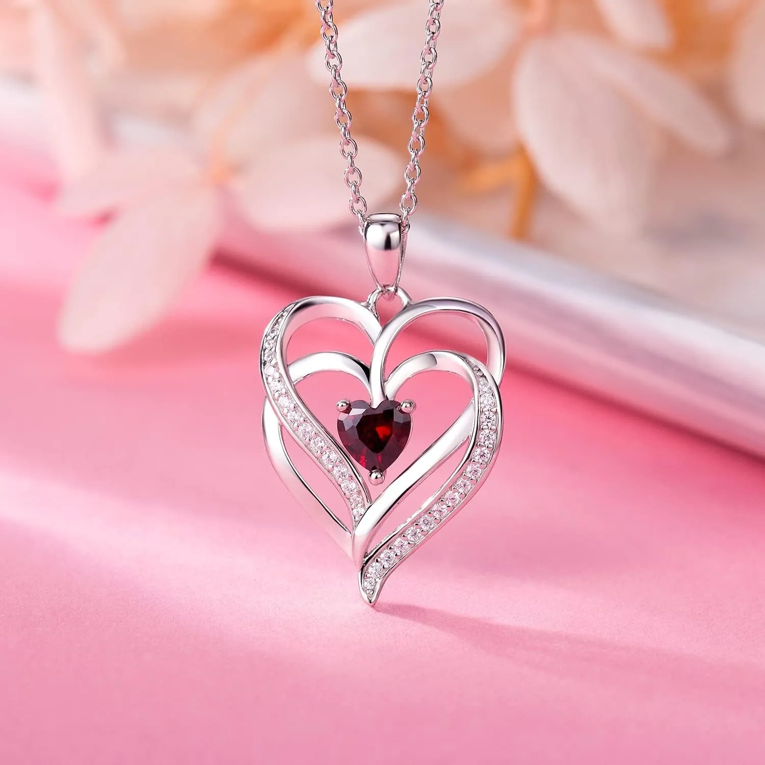 💖 Celebrate life's special moments with our Elegant Birthstone Necklaces! 🌟 Crafted from 925 Sterling Silver, these heartfelt pieces make perfect gifts for grads, anniversaries, and beloved family & friends! 🎁✨ #Jewelry #GiftIdeas