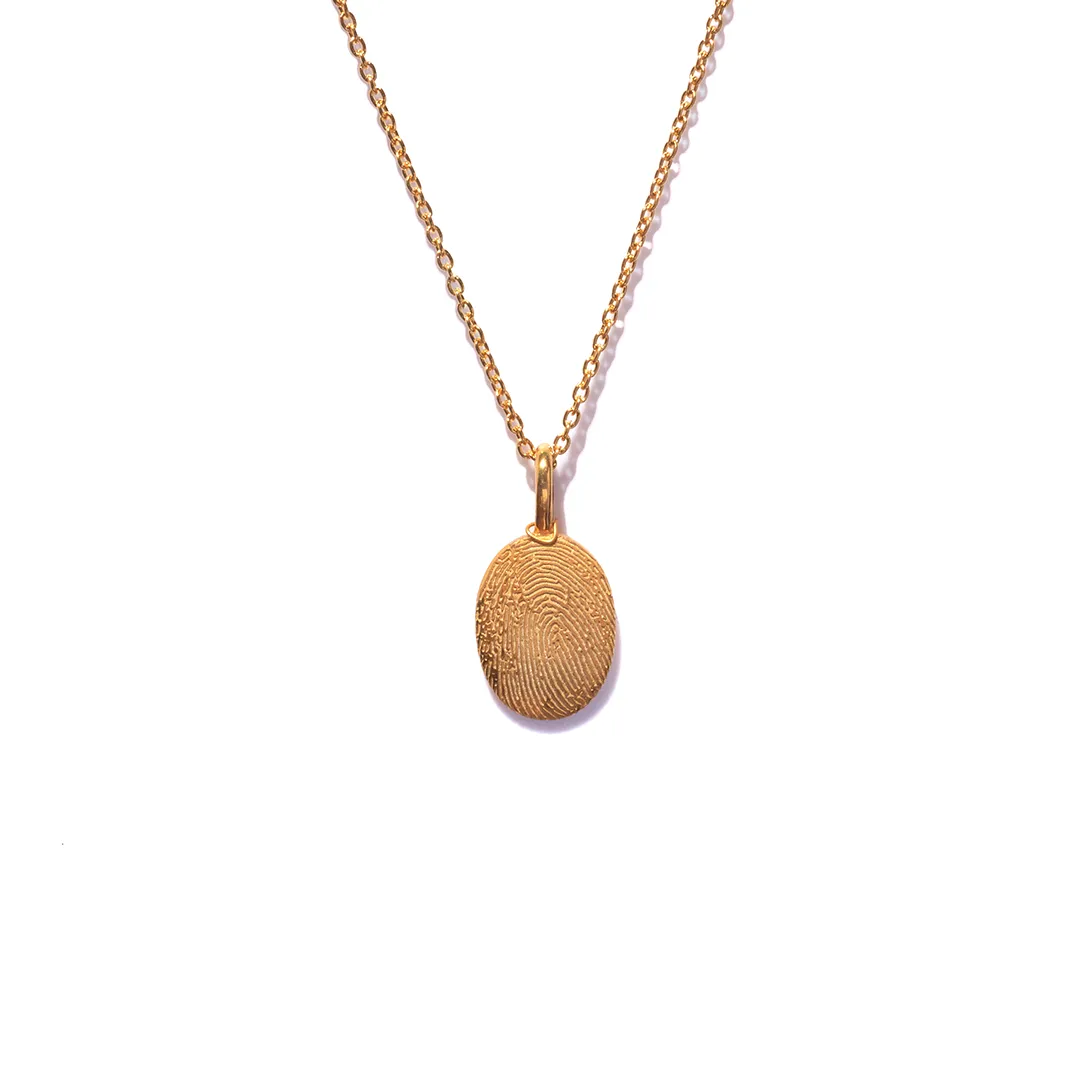 14kt Classic Fingerprint Pendant