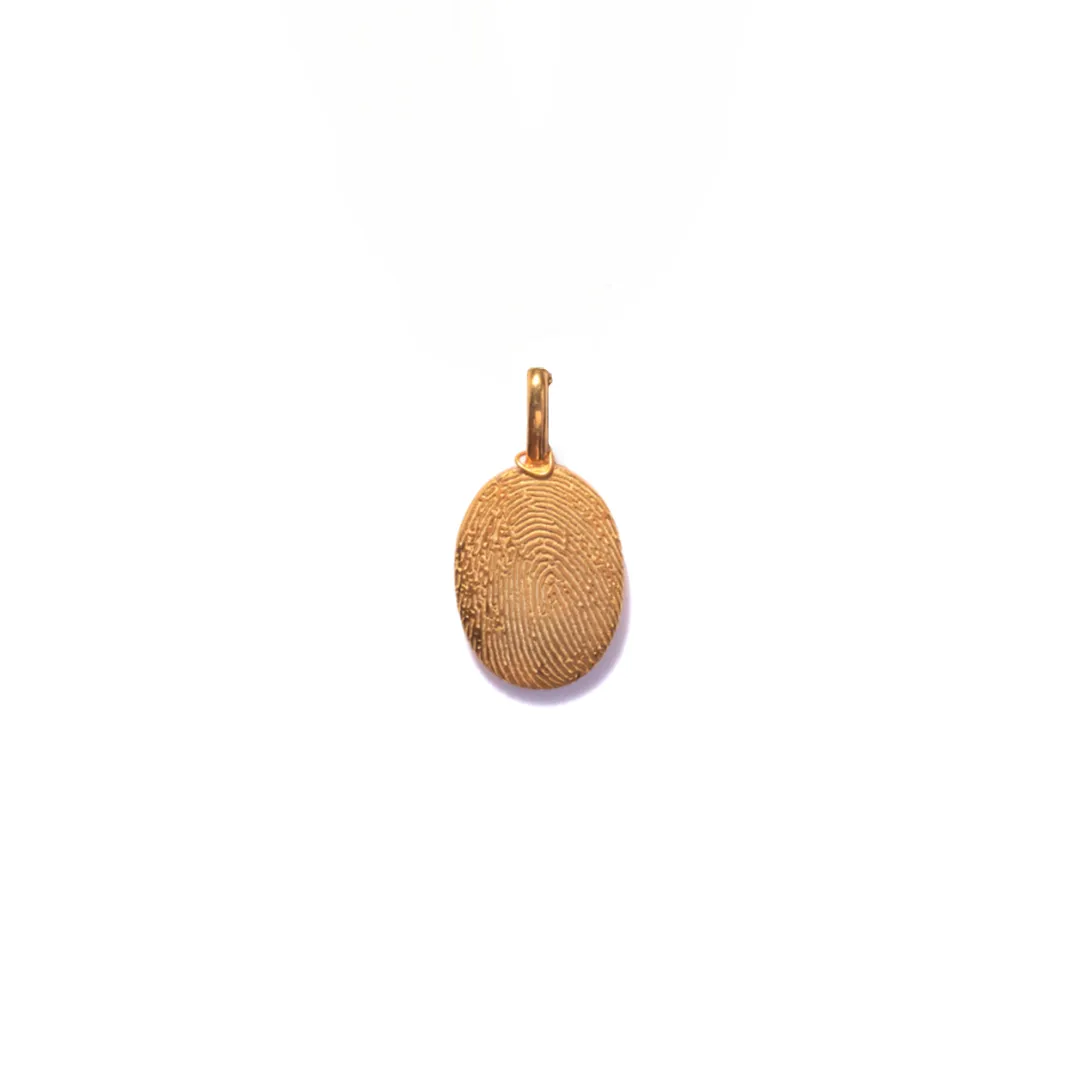 14kt Classic Fingerprint Pendant