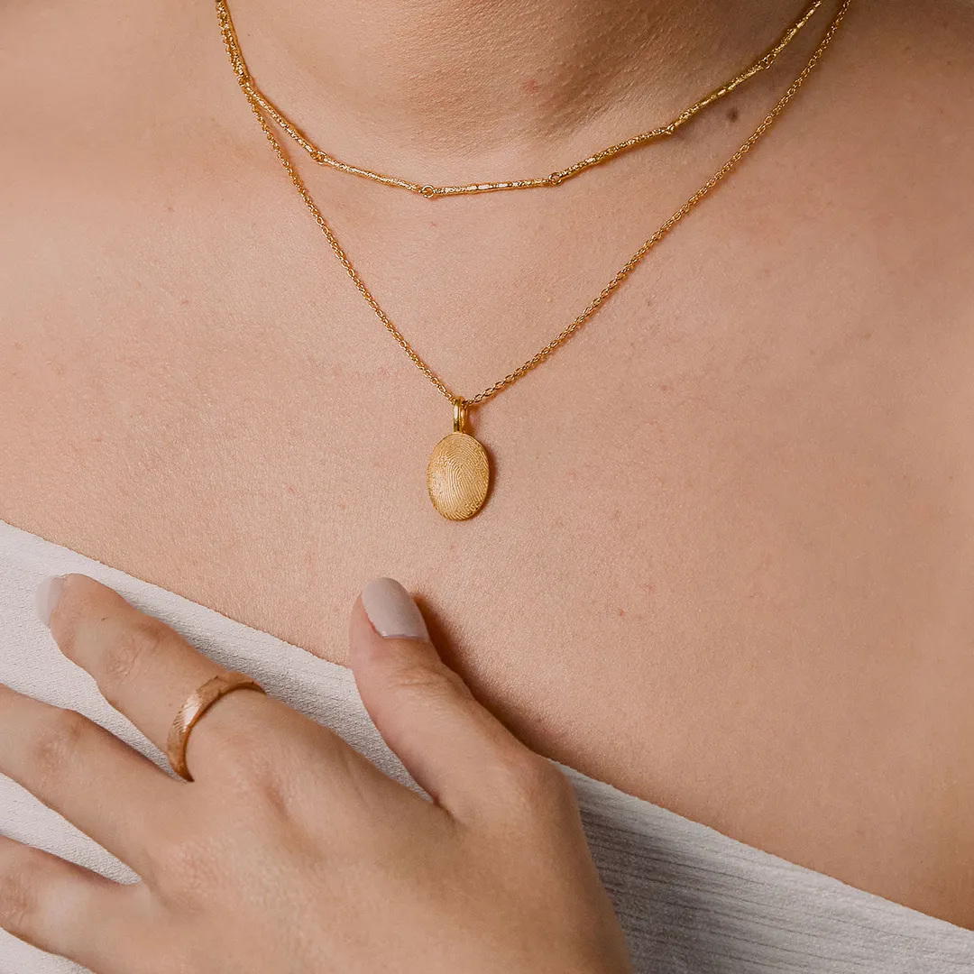 14kt Classic Fingerprint Pendant