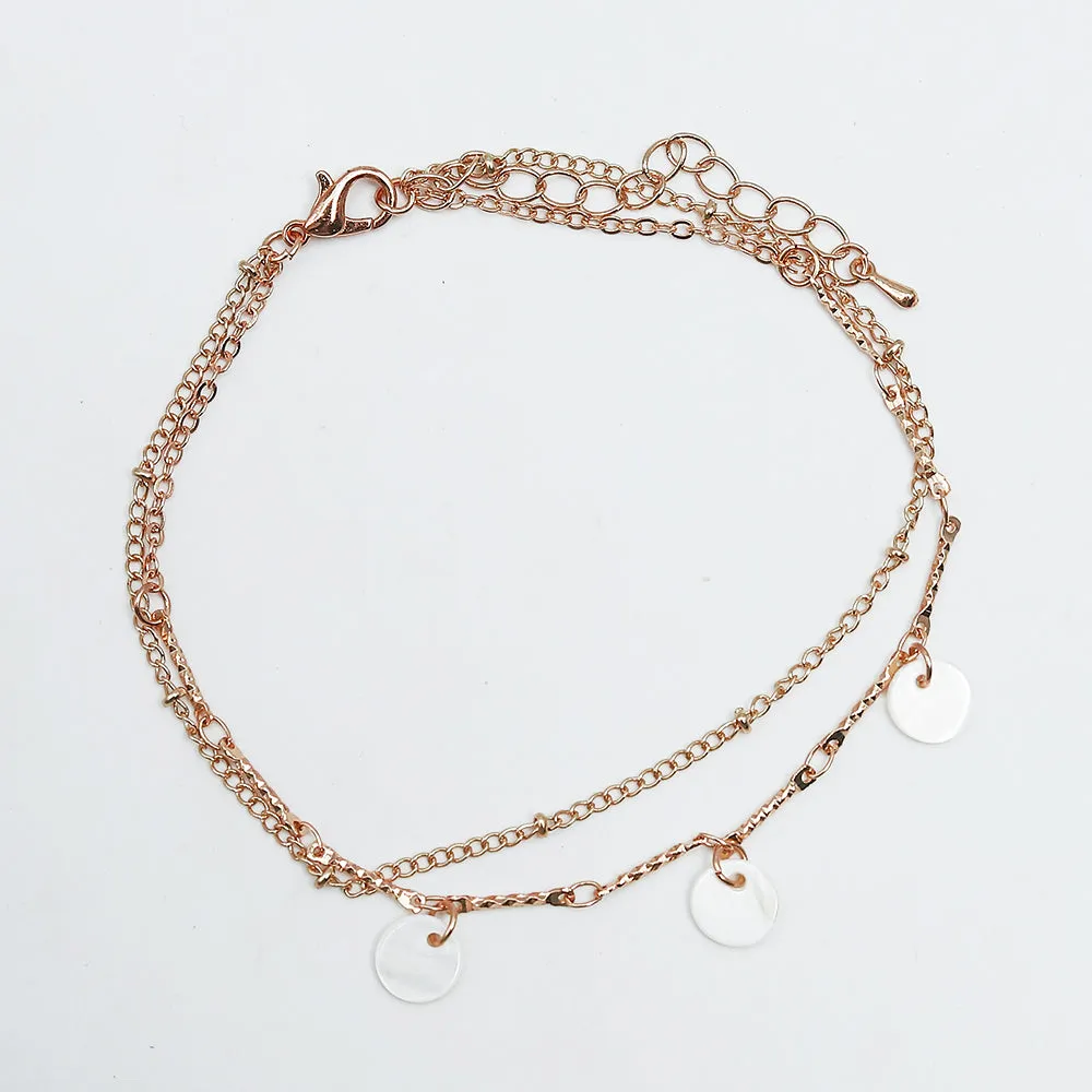 Anklet 2 Lines - Gold (10106)  - Fluffy