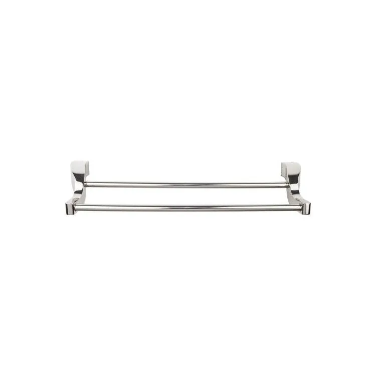 Aqua 18" Double Towel Bar - Brushed Satin Nickel