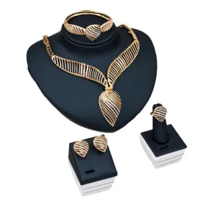 Austrian Crystal Elegant Wedding Jewelry Set