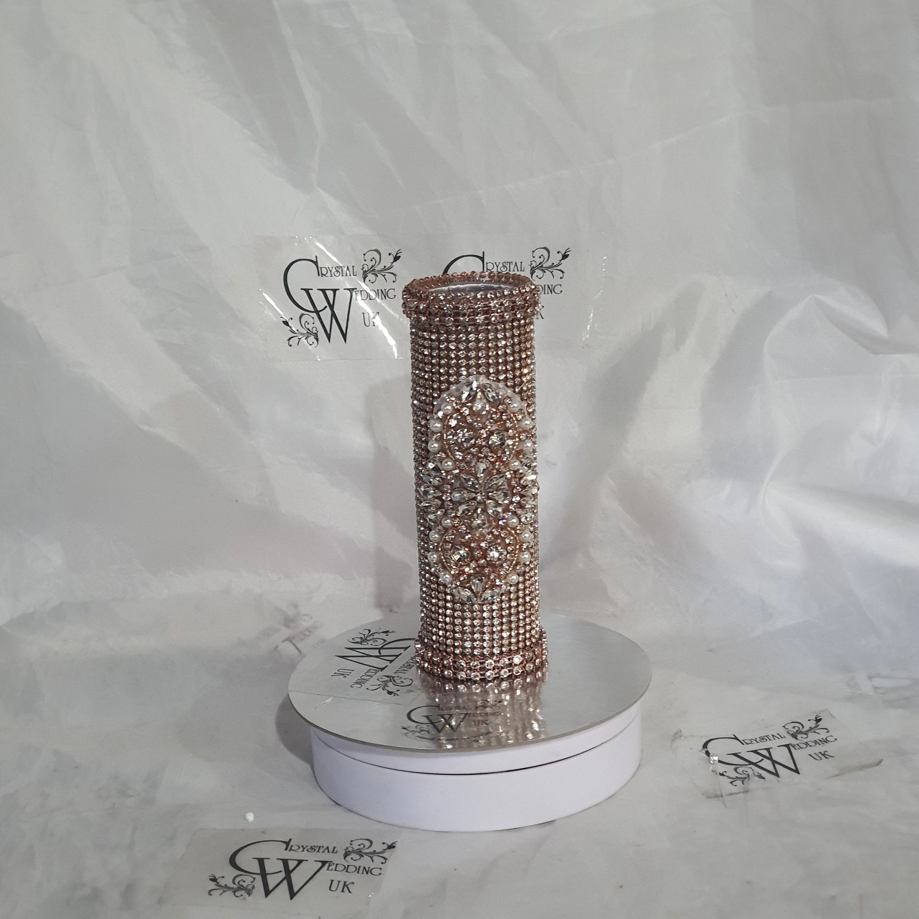 Bling Bouquet Holder, rhinestone crystal Diamonte holder, Rhinestone & pearl Wedding Bouquet Holder , Glam Bling Bouquet Holders