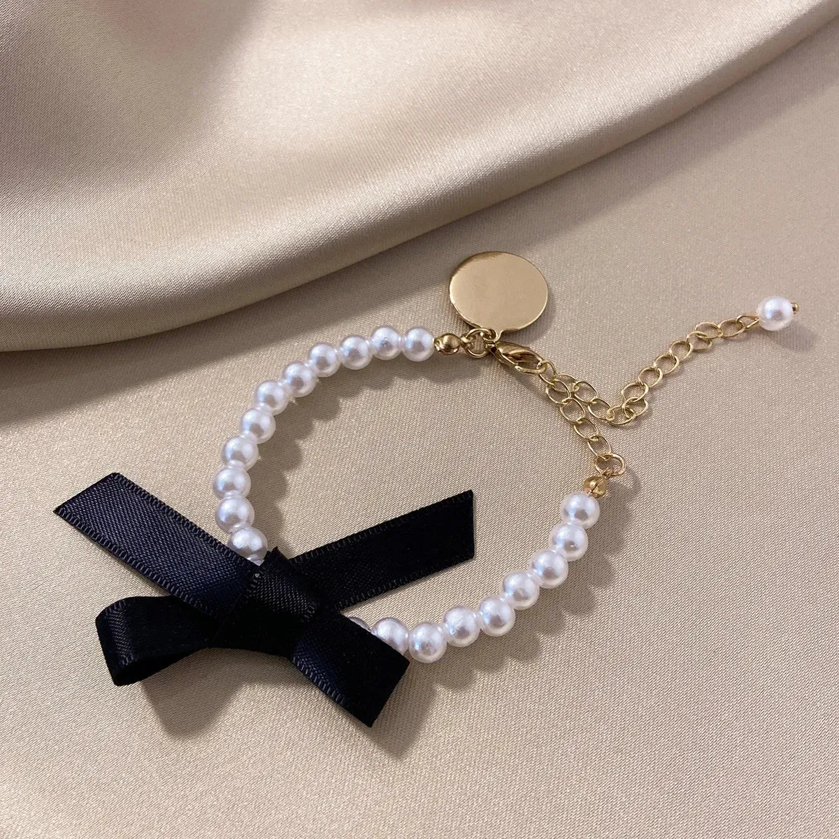 Bracelets Charm Jewelry BCJTXY21 Multi-Layer Pearl Heart Folded Fashion