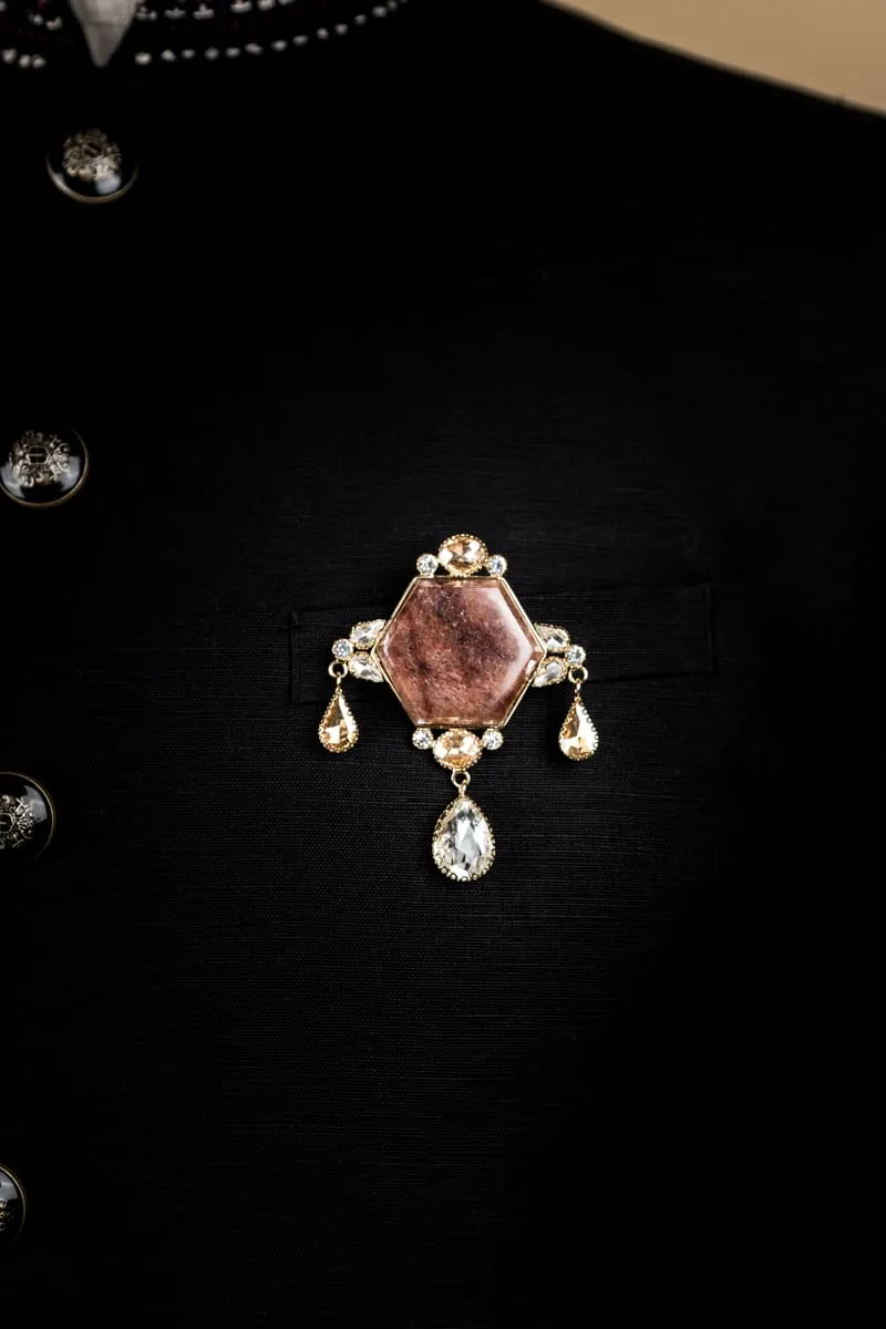 Brown  Brooch