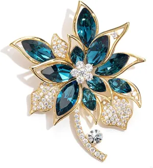 Crystal Brooch Pins Rhinestone Brooches Jewelry Gift for Women Men