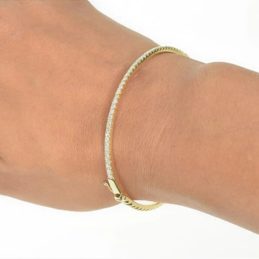 Diamond and Rope Bangle