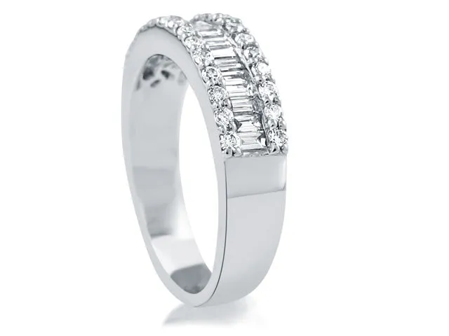 Diamond Three Row Anniversary Band 0.83ctw