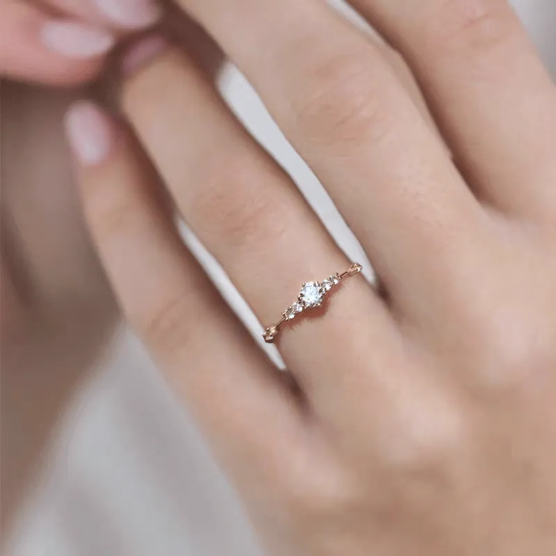 Elegant Mini Diamond Ring