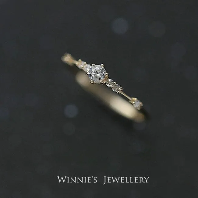Elegant Mini Diamond Ring
