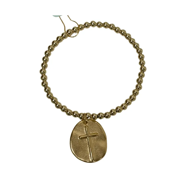 Enewton Extends - Classic Gold 4mm bead bracelet - Inspire Gold Charm
