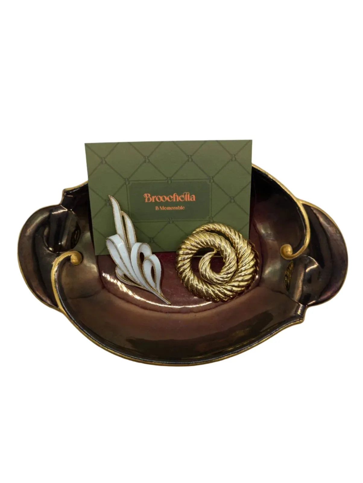 Eternal Flow Vintage Brooch Duo