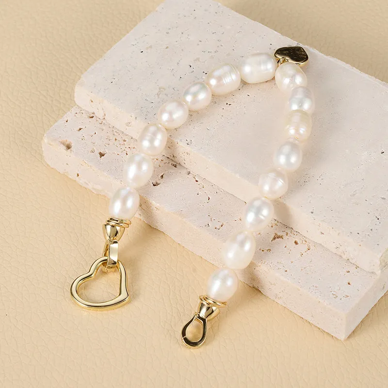 European And American Vintage Classic Metal Pearl Bracelet