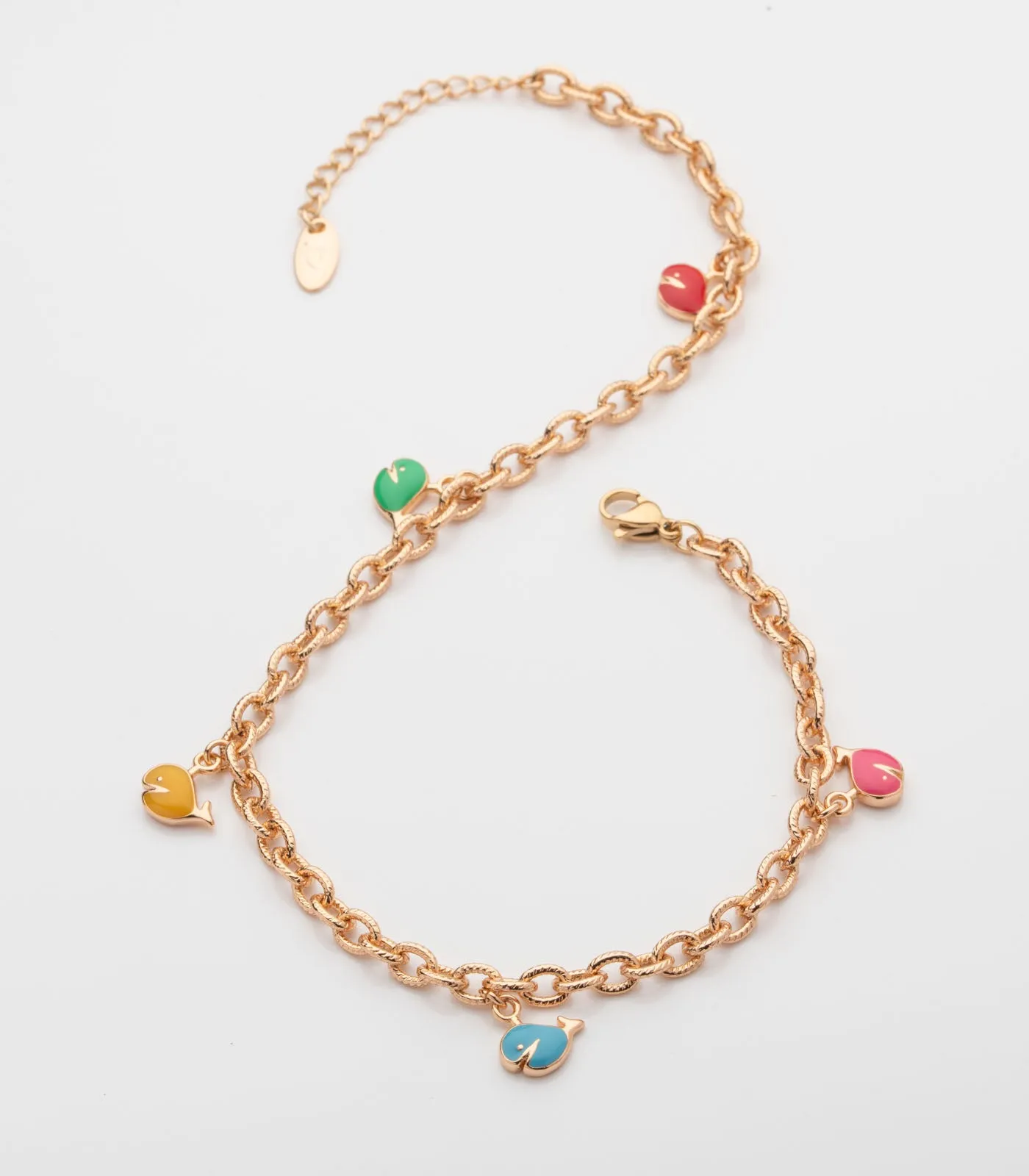 Fish Charm Anklet (Brass)
