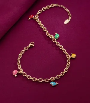 Fish Charm Anklet (Brass)