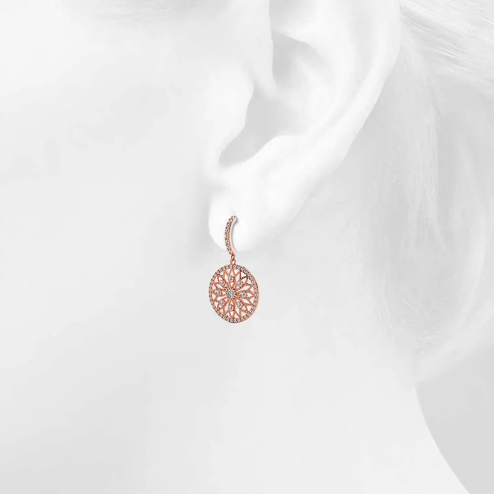 Flower of Life Intricate Dangle Earrings