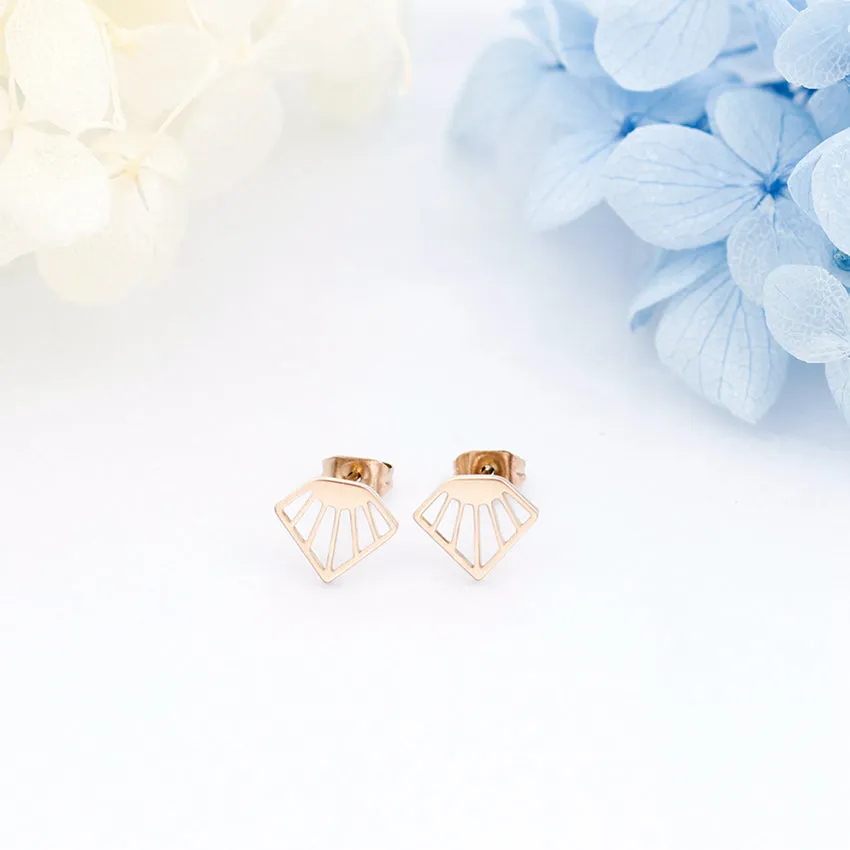 Gold Color Women Simple Jewelry Origami Geometry