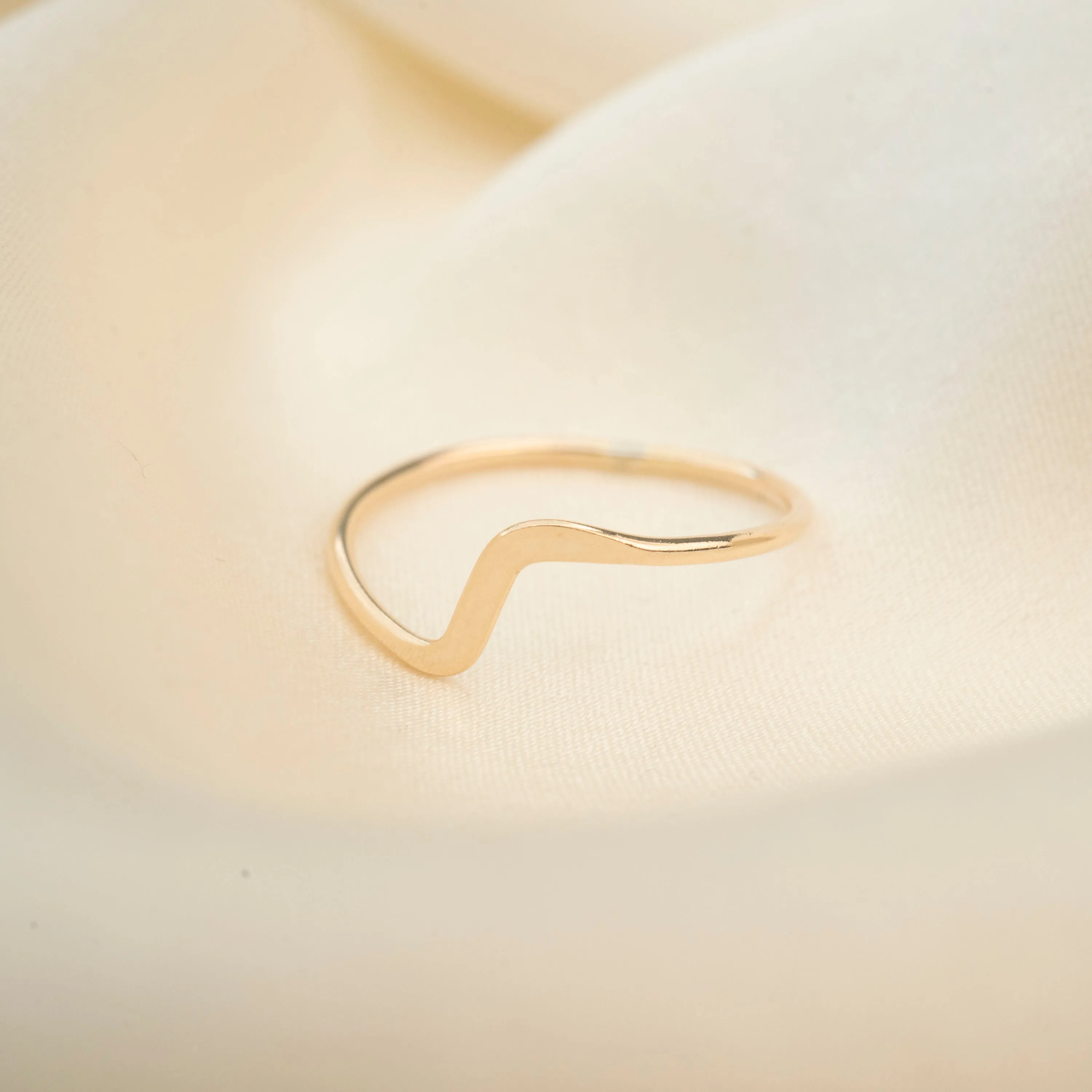 Gold Filled Flat Wave Ring