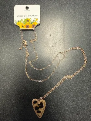 Gold Plated With Genuine Leather Necklace