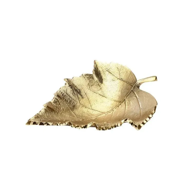 Gold Serving Mapple Leaf Tray Platter