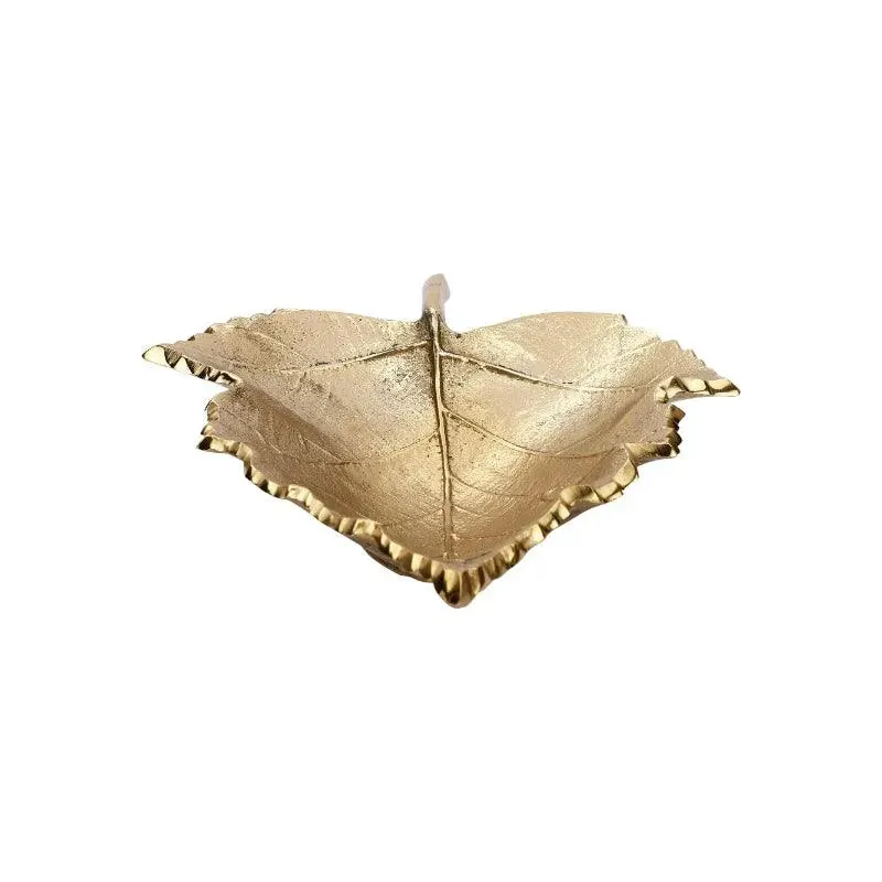 Gold Serving Mapple Leaf Tray Platter