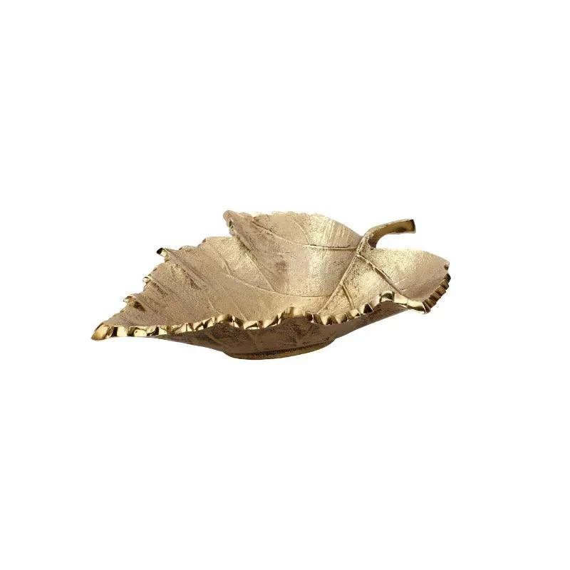 Gold Serving Mapple Leaf Tray Platter