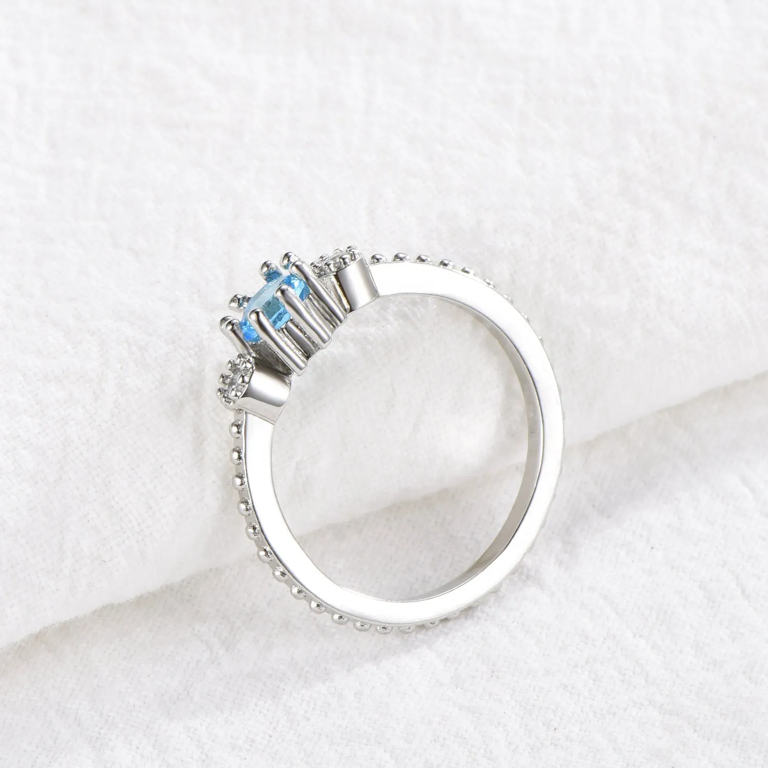Gold Silver Finger Rings for Wedding Engagement