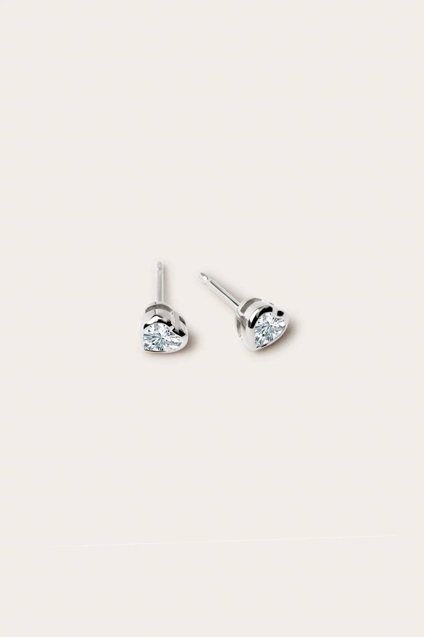 Heart Bezel Studs (0.50tcw)
