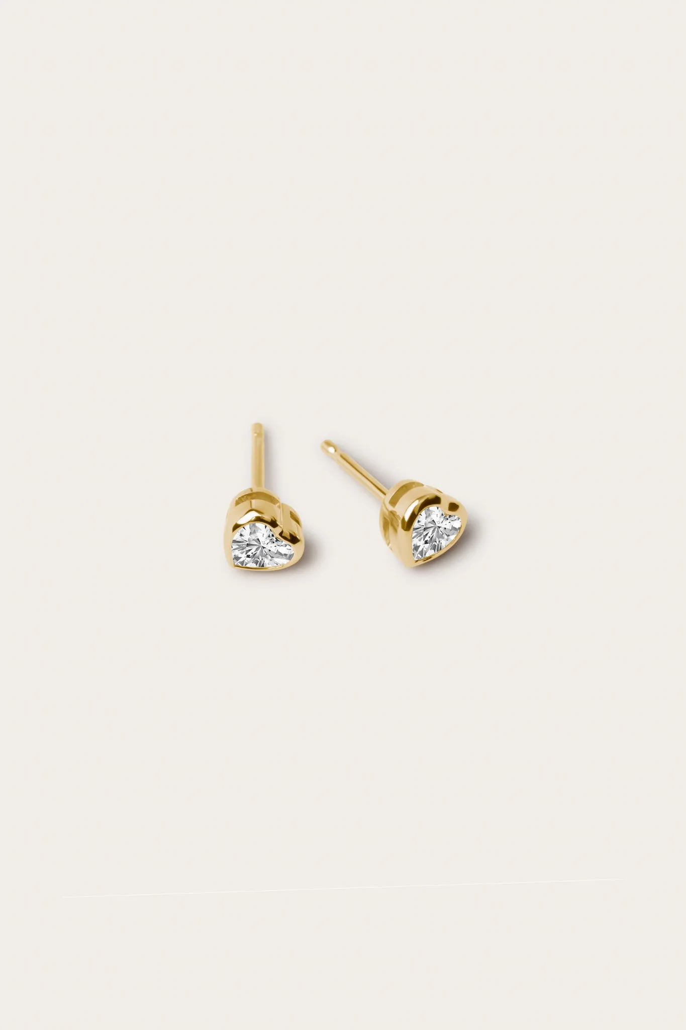 Heart Bezel Studs (0.50tcw)