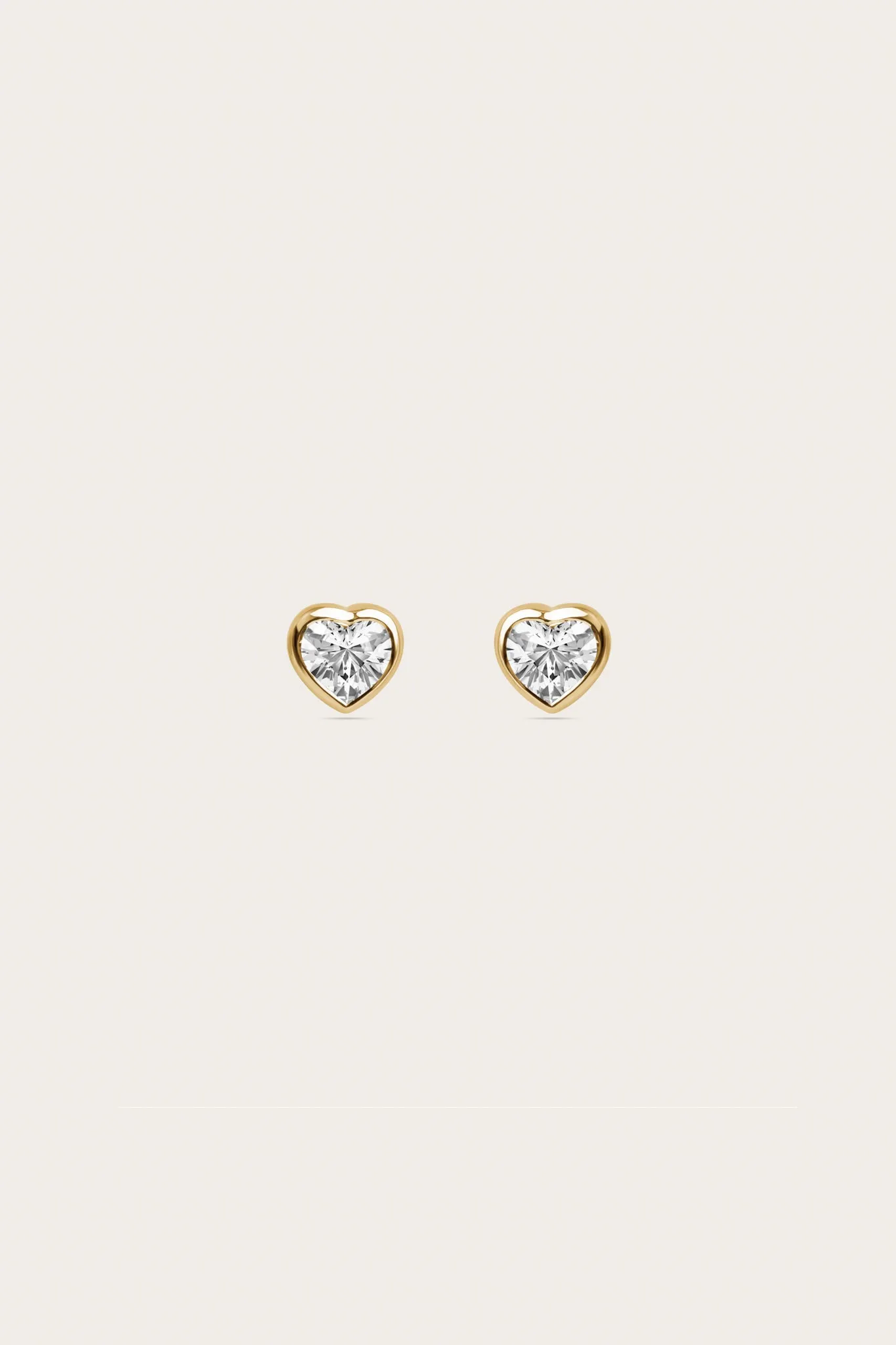 Heart Bezel Studs (0.50tcw)