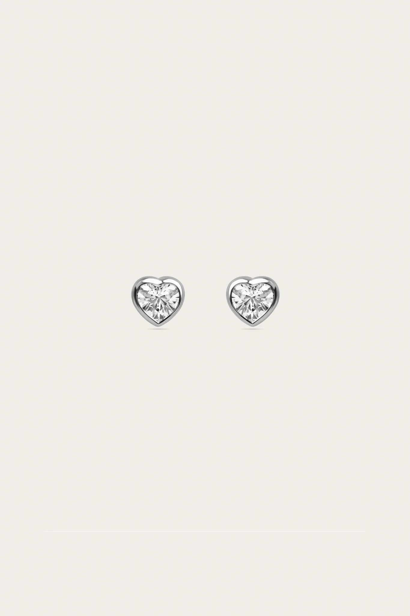 Heart Bezel Studs (0.50tcw)