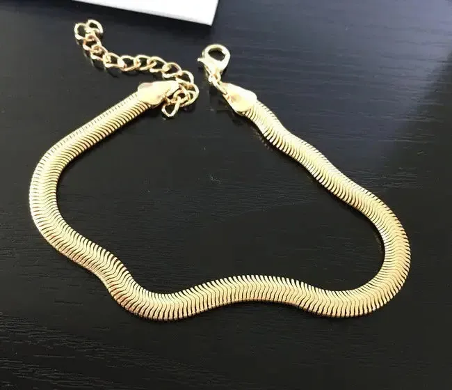 Herringbone Anklet
