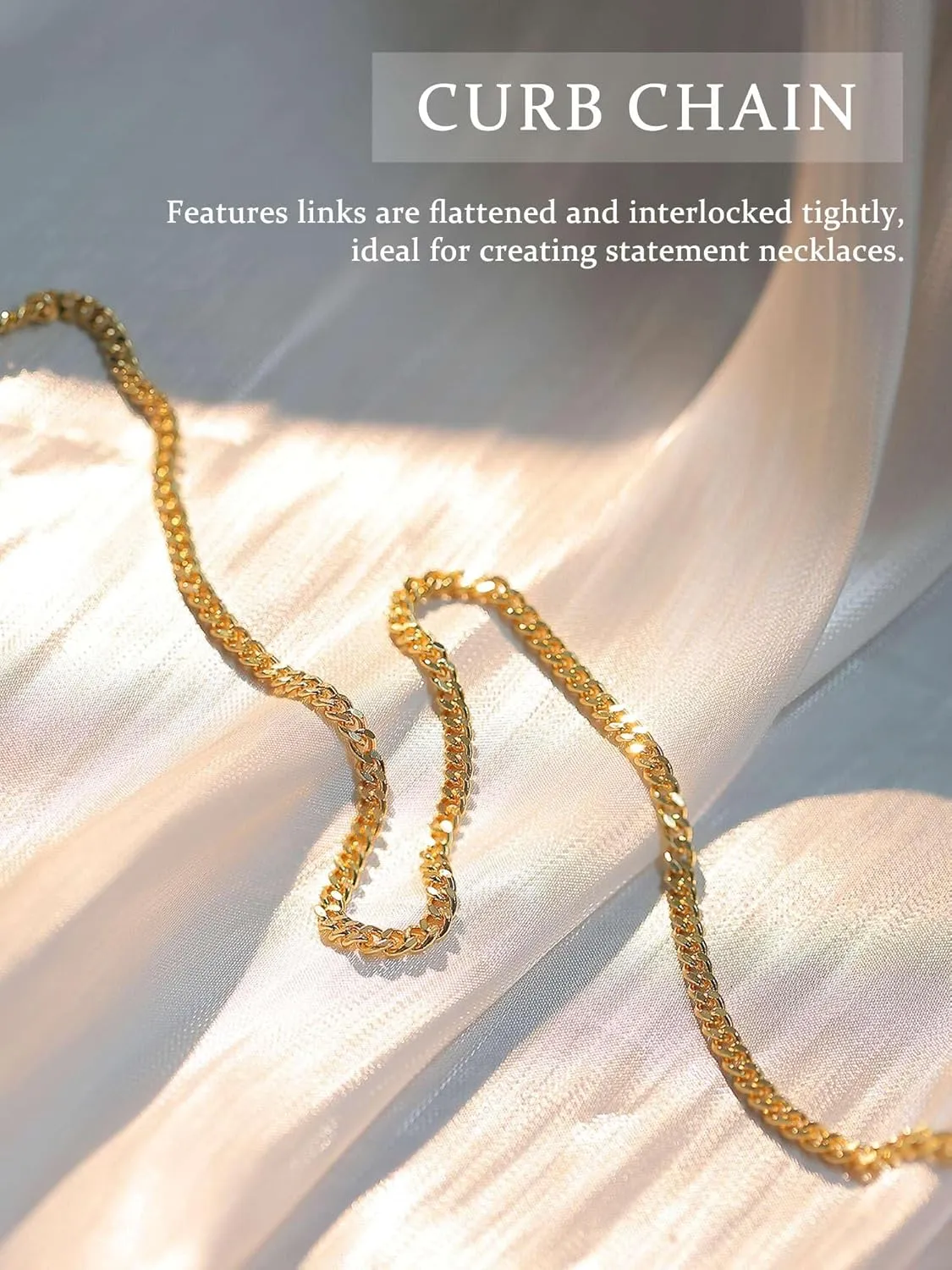 Krfy Gold Chain Necklace for Women Trendy - 925 Sterling Silver Clasp Dainty Choker Necklace 14K Gold Plated 14/16/18/20 inch Thin Simple Box Figaro Chain Herringbone Necklace Gold Jewelry for Women