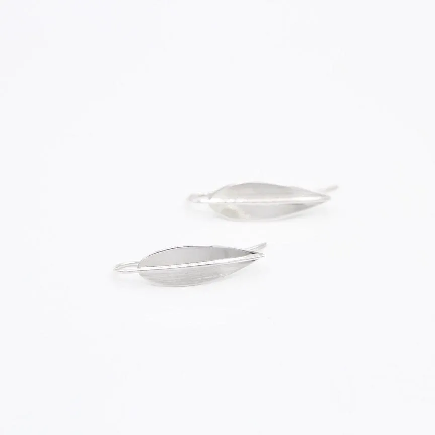 Leaf Shape On Wire Earrings