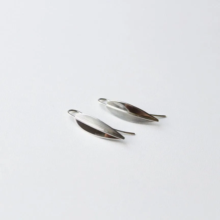 Leaf Shape On Wire Earrings