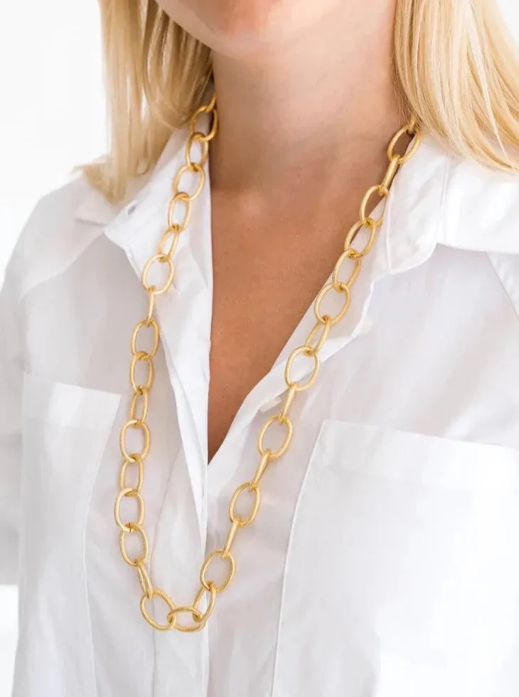 Long Loop Chain Necklace by Susan Shaw