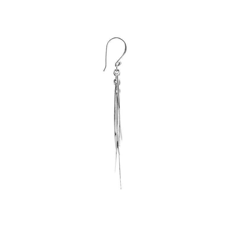 Long Mod Fringe Dangle Earrings
