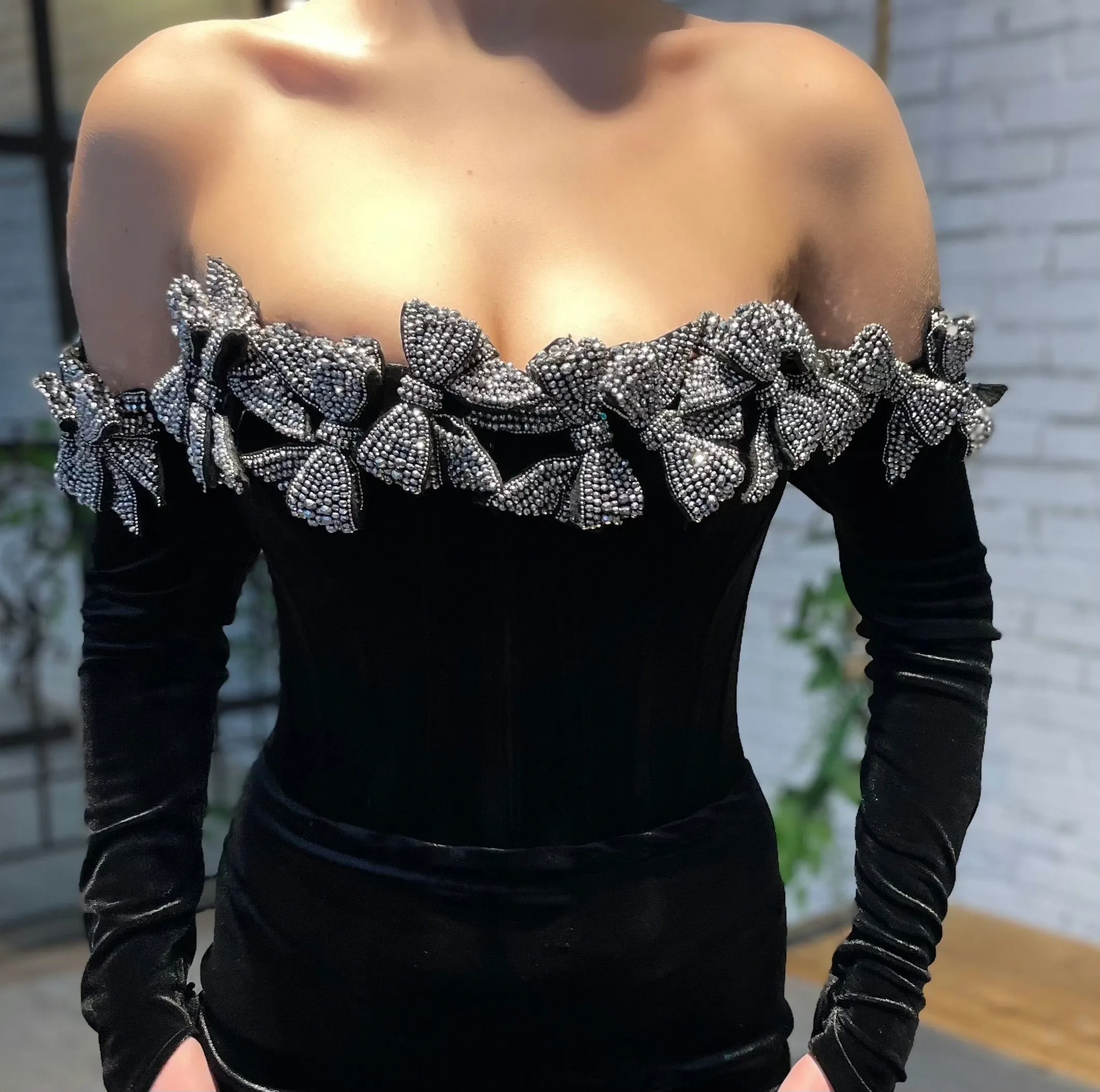 Midnight Bow Gown