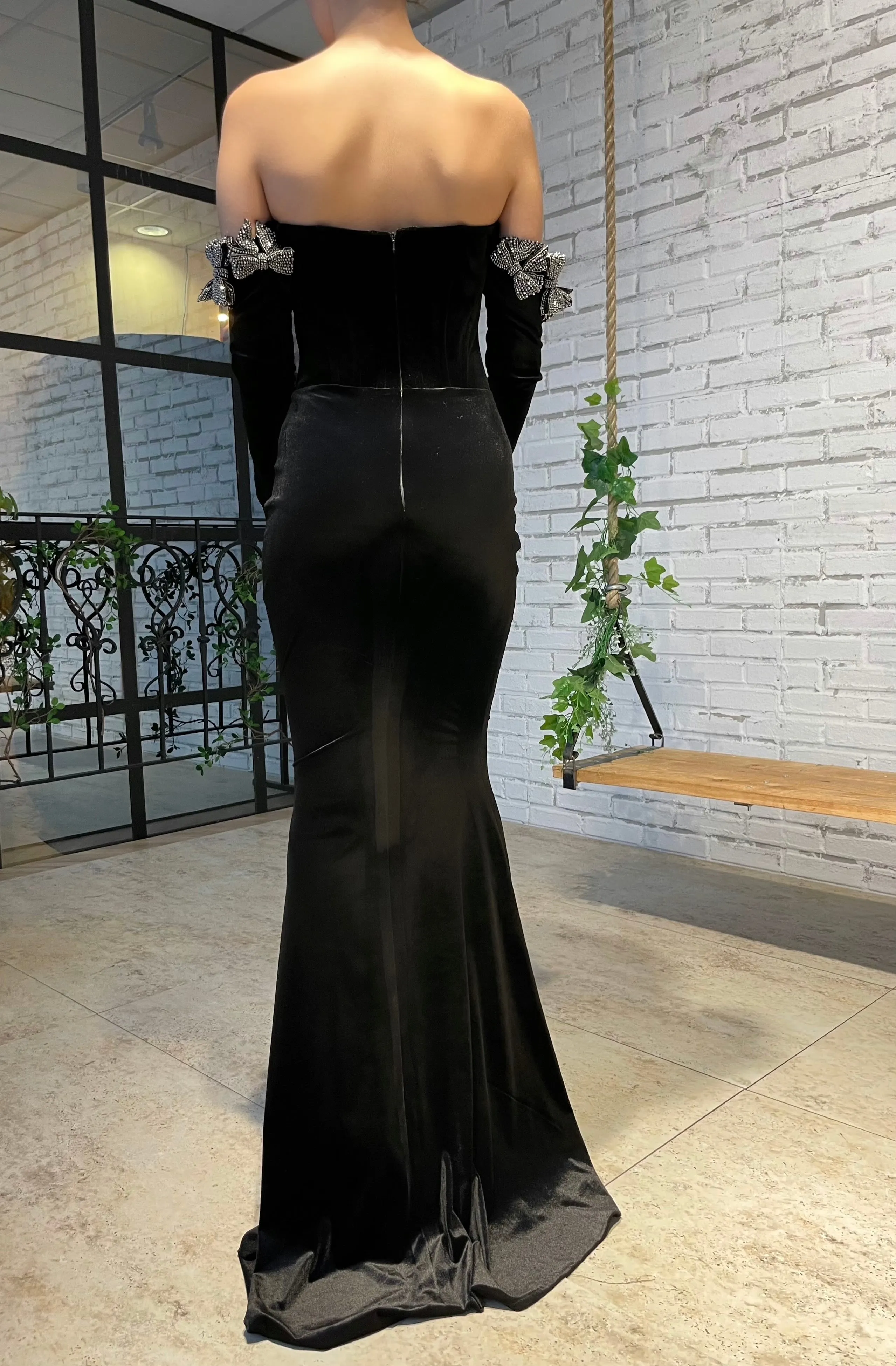 Midnight Bow Gown