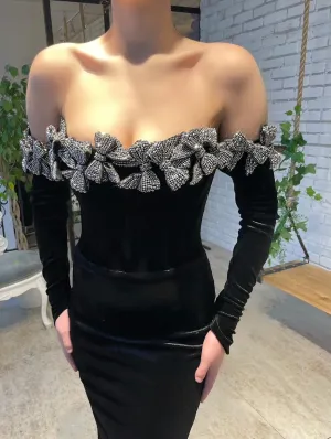 Midnight Bow Gown