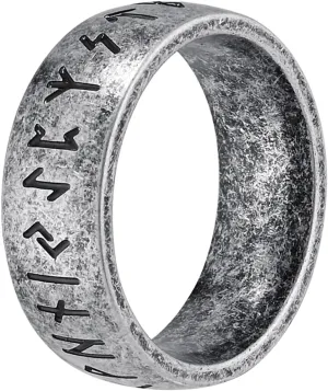 Nanafast Men's Ring Minimalist Style Stainless Steel Viking Ring Ideal Gift for Father Viking-inspired Stainless Steel Rings for Men