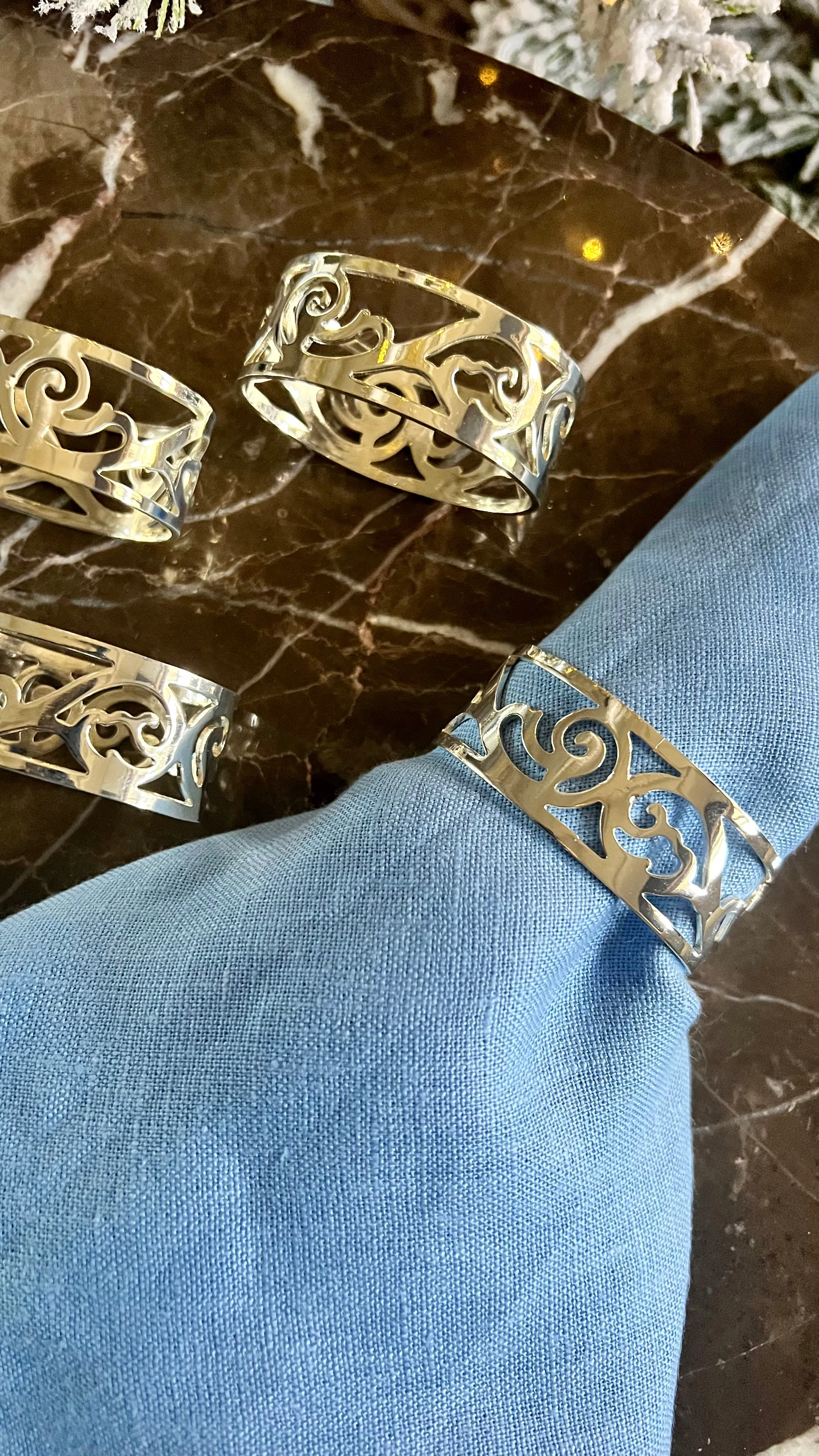 Napkin rings set of 4 VITA