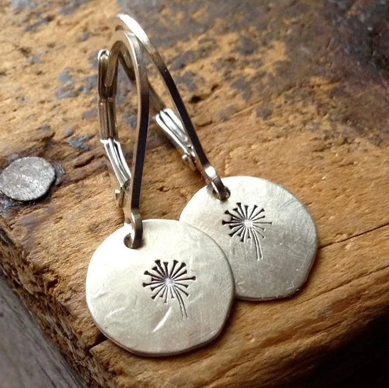 New Simple Vintage Dandelion Earrings For Women