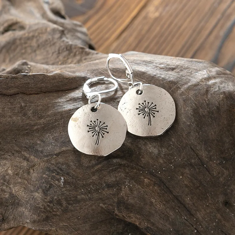 New Simple Vintage Dandelion Earrings For Women