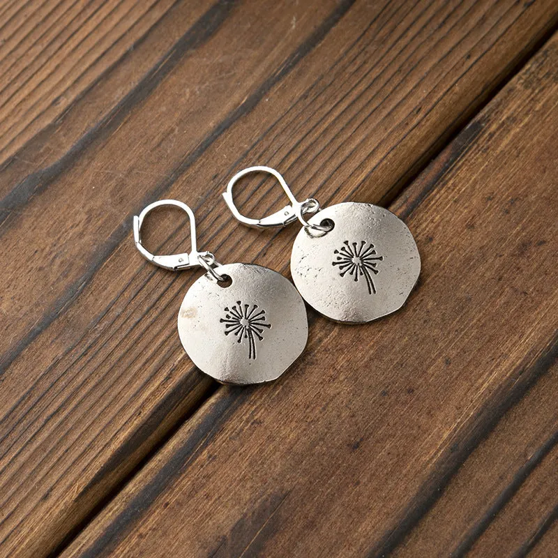 New Simple Vintage Dandelion Earrings For Women