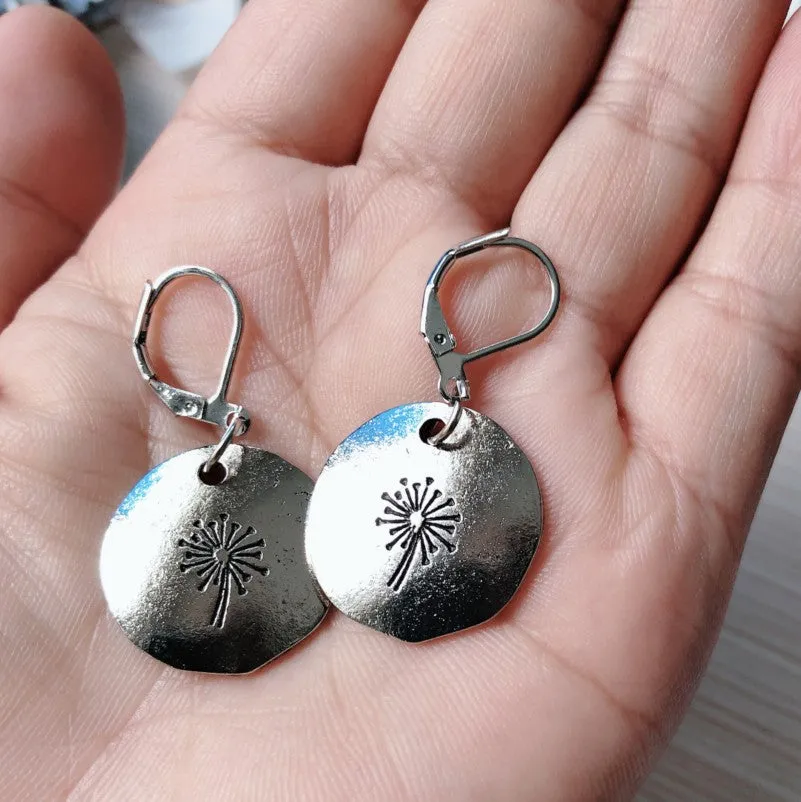 New Simple Vintage Dandelion Earrings For Women