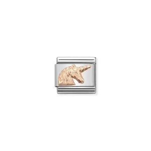 Nomination Composable Link Unicorn, 9K Rose Gold