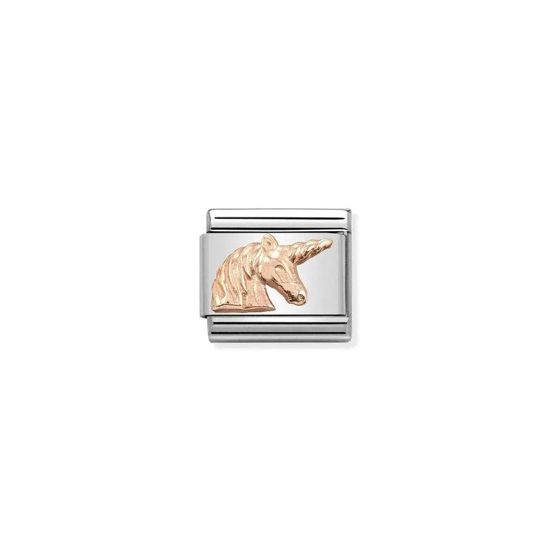 Nomination Composable Link Unicorn, 9K Rose Gold