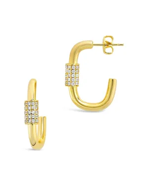 Oval Carabiner Hoops